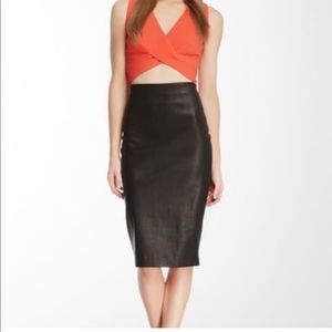 🔥 Robert Rodriduez 🔥 Leather pencil skirt